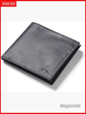 Slim RFID Blocking Leather Bifold Wallet, Holds 12+ Cards & Cash
